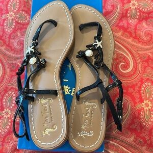 Miss Trish for Target black coral iconic resortwear sandals